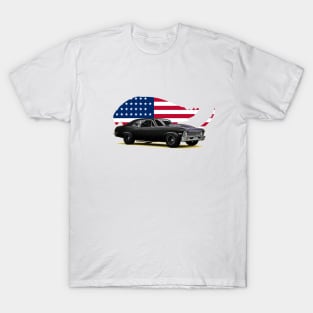 Nova Black USA Print T-Shirt